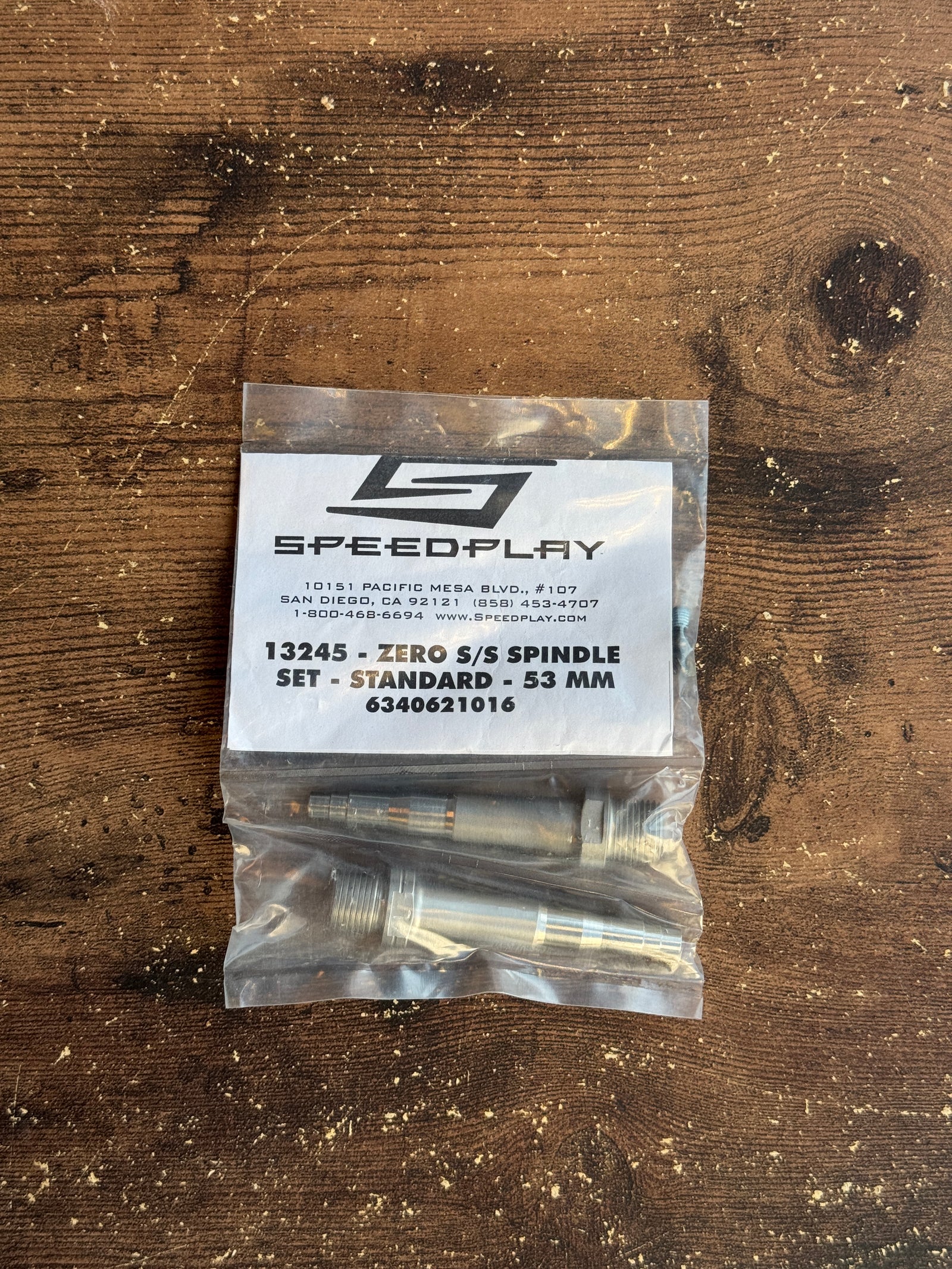 Speedplay Zero Stainless Spindle Set - Standard - 53mm