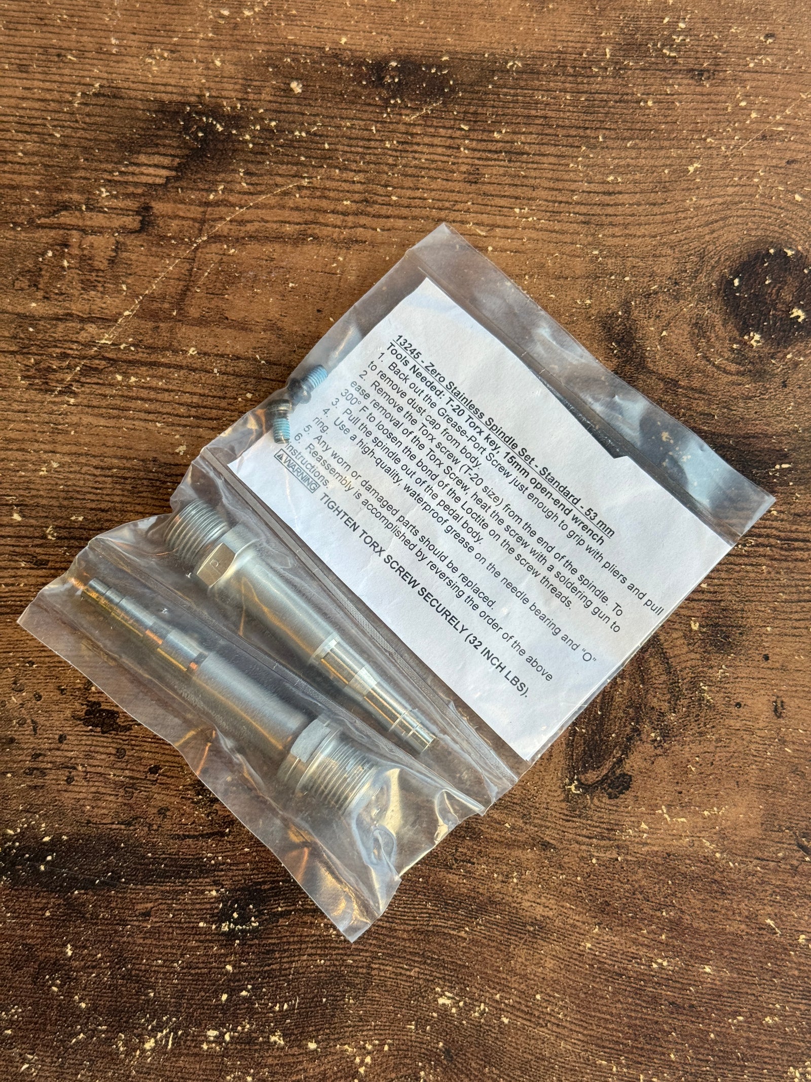 Speedplay Zero Stainless Spindle Set - Standard - 53mm