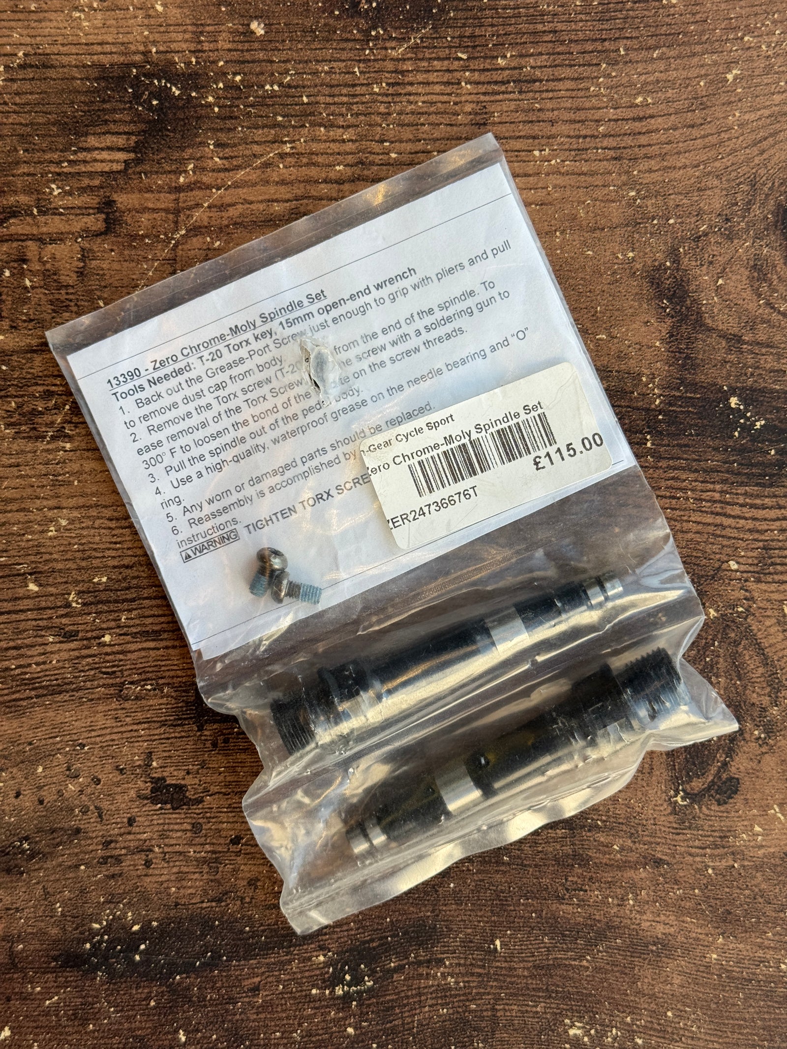 Speedplay Zero Chrome-Moly Spindle Set