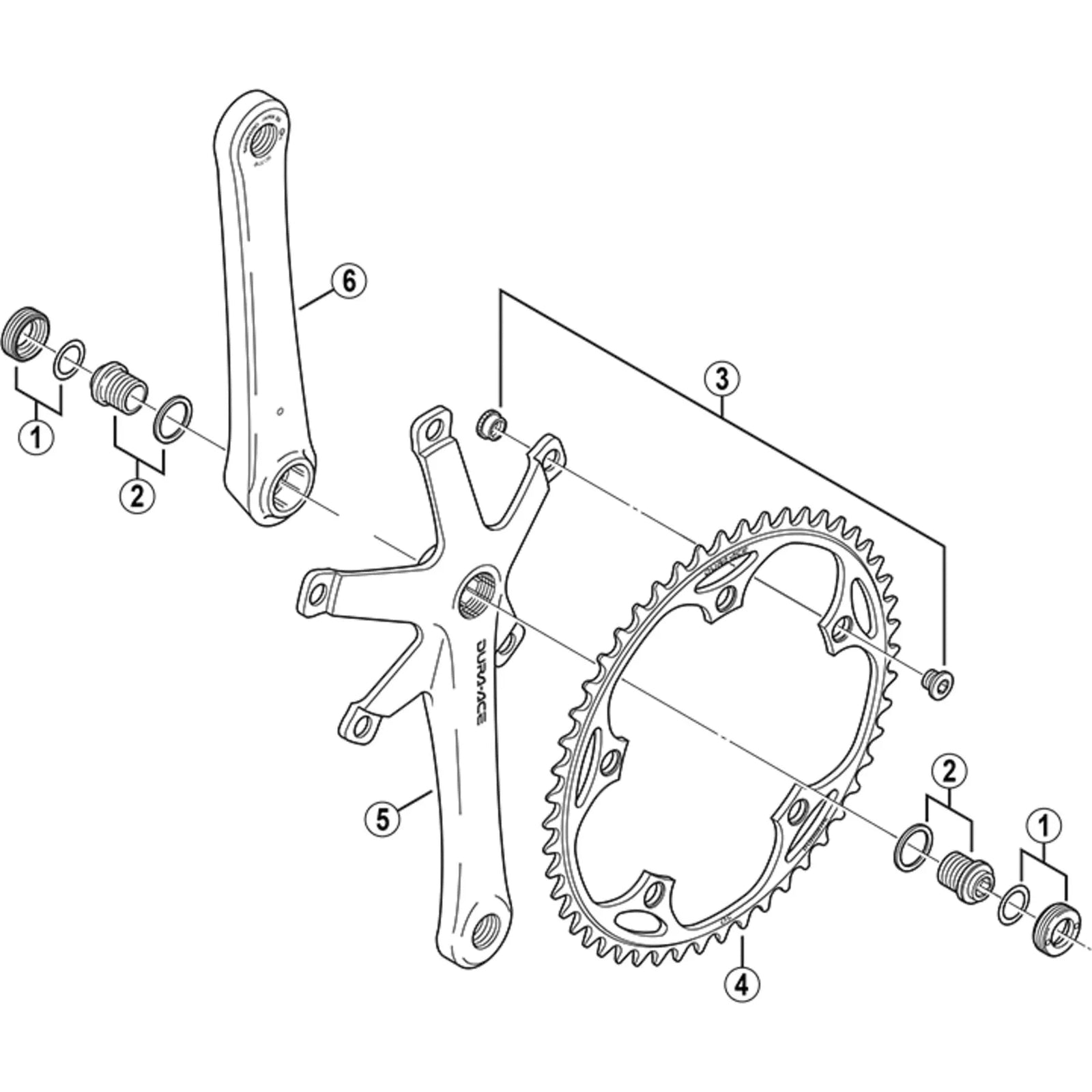 Shimano Spares FC-7710 Dura-Ace Track chainring 46T 1/2 x 3/32 inch
